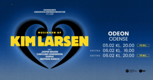 Storslået Kim Larsen-hyldest i ODEON 🎶 Oplev Danmarks Underholdningsorkester med Jesper Binzer og Caroline Henderson den 5. og 6. februar.